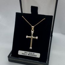 Load image into Gallery viewer, 9ct gold cross and chain
