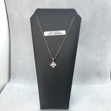 Load image into Gallery viewer, 9ct gold cubic zirconia pendant and chain
