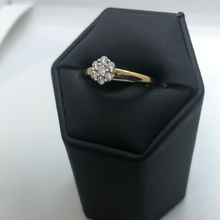 Load image into Gallery viewer, 9ct Gold and Diamond Cluster Ring
