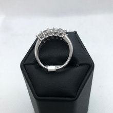 Load image into Gallery viewer, White gold and cubic zirconia ring
