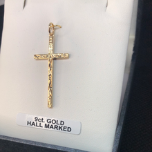 Load image into Gallery viewer, 9ct Gold Cross pendant
