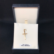 Load image into Gallery viewer, 9ct Gold Cross pendant
