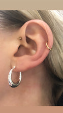 Load image into Gallery viewer, Sterling silver creole hoop earrings
