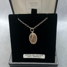 Load image into Gallery viewer, Sterling silver miraculous mary medal
