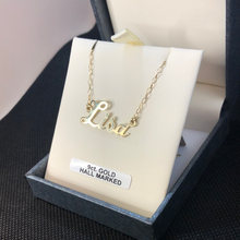 Load image into Gallery viewer, 9ct Yellow Gold Name Chain 18’’ (ordered and made on request , takes 1-2 weeks to arrive)
