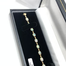Load image into Gallery viewer, 9ct gold and opal bracelet
