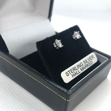 Load image into Gallery viewer, Sterling silver Cubic Zirconia stud earrings
