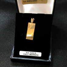 Load image into Gallery viewer, 9ct gold ingot pendant , no chain included
