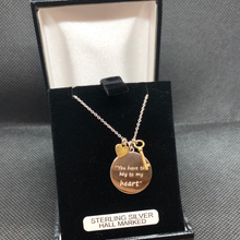 Load image into Gallery viewer, Sterling silver ‘You have the key to my heart’ pendant and chain
