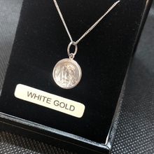 Load image into Gallery viewer, 9ct White Gold pendant - Mary Religious Medal
