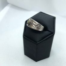 Load image into Gallery viewer, Sterling silver and emerald ring
