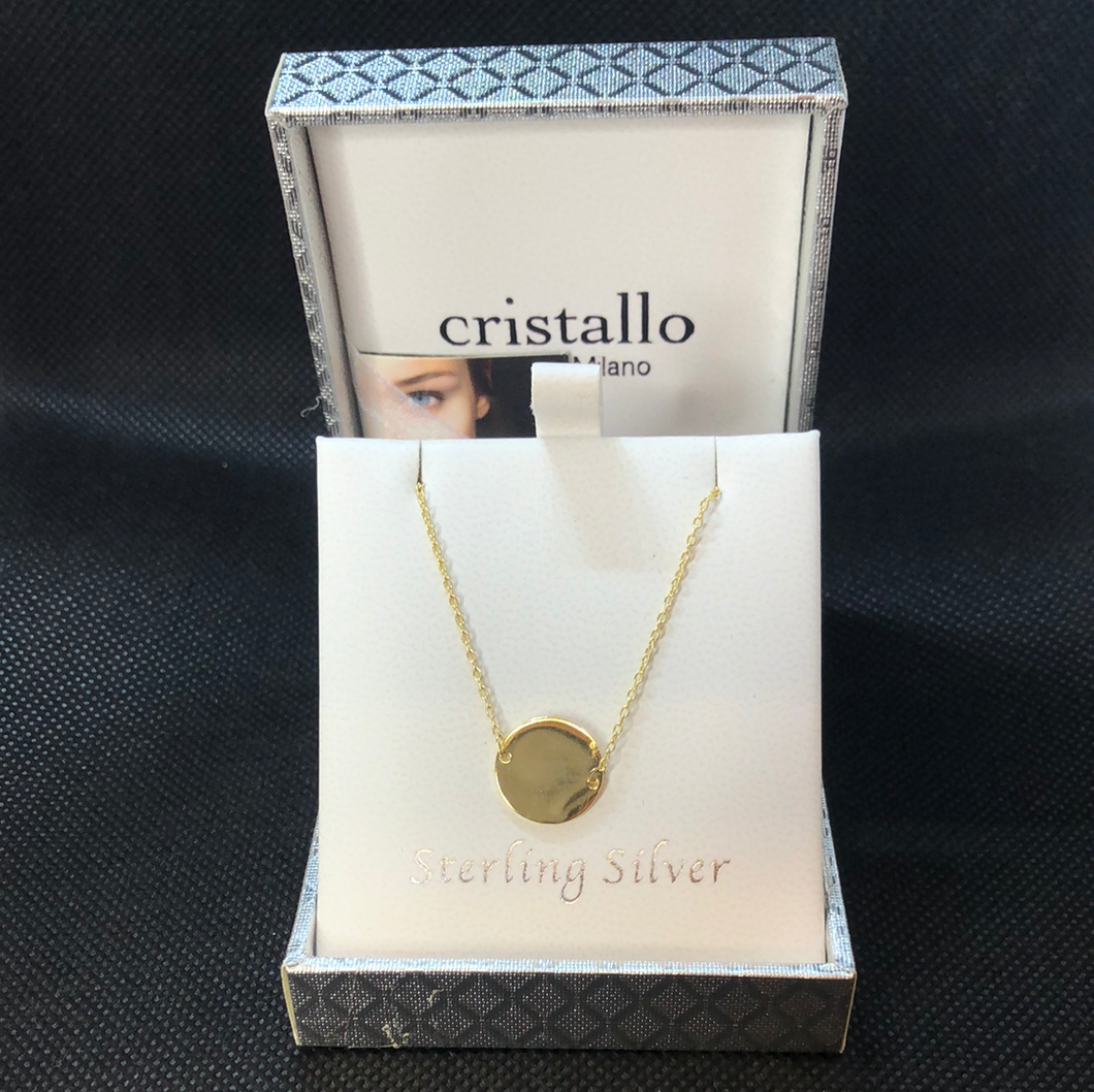 Sterling Silver 14ct Gold Plated Pendant and Chain