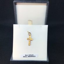 Load image into Gallery viewer, 9ct gold cross pendant
