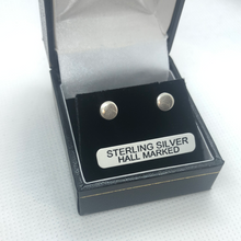 Load image into Gallery viewer, Sterling silver round stud earrings
