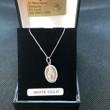 Load image into Gallery viewer, 9ct White Gold Religious Medal Mary
