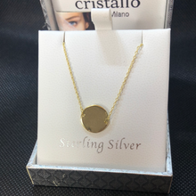 Load image into Gallery viewer, Sterling Silver 14ct Gold Plated Pendant and Chain
